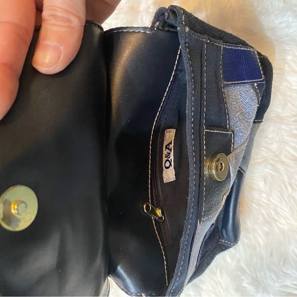 Q&A Y2K Crossbody Handbag Denim Velvet Vibe - Picture 4 of 10